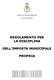 REGOLAMENTO PER LA DISCIPLINA DELL IMPOSTA MUNICIPALE PROPRIA