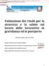 Valutazione dei rischi per la sicurezza e la salute sul lavoro delle lavoratrici in gravidanza ed in puerperio