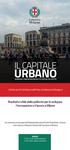 URBANO ECONOMIA E INNOVAZIONE SOCIALE AL SERVIZIO DELLA CITTÀ