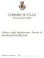 COMUNE DI TOLLO Provincia di Chieti