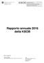 Rapporto annuale 2016 della KBOB