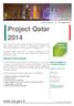 Project Qatar P.IVA ICE-Agenzia PERCHE' PARTECIPARE. Doha, QATAR maggio 2014