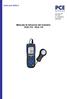 Manuale di istruzioni del luxmetro PCE-172 PCE-174