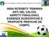 HIGH INTENSITY TRAINING (HIT) NEL CALCIO. ASPETTI FISIOLOGICI, EVIDENZE SCIENTIFICHE E PROPOSTE PRATICHE DA CAMPO.