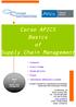 Corso APICS. Basics of