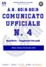 CENT RO SPORT IVO IT AL IANO. Comitato provinciale di Macerata. C omunic ato Ufficial e. n. 4. Sport&Go Campionati Giovanili