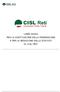 LINEE GUIDA PER LA COSTITUZIONE DELLA FEDERAZIONE E PER LA REDAZIONE DELLO STATUTO DI CISL RETI