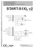 START-S1XL v2 Istruzioni ed avvertenze