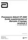 Processore Abbott VP 2000 Guida supplementare al Manuale d impiego versione 2