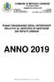ANNO 2019 PIANO FINANZIARIO DEGLI INTERVENTI RELATIVI AL SERVIZIO DI GESTIONE DEI RIFIUTI URBANI. COMUNE DI MOGGIO UDINESE Provincia di Udine