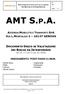 AMT S.P.A. AZIENDA MOBILITÀ E TRASPORTI SPA VIA L.MONTALDO GENOVA INSEDIAMENTO: PONTI RADIO S.I.MON. DOCUMENTO UNICO DI VALUTAZIONE