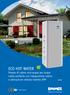 ECO HOT WATER Pompa di calore aria-acqua per acqua calda sanitaria con integrazione solare e attivazione remota tramite APP IT 07
