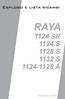 RAYA 1124 SV 1124 S 1128 S 1132 S A. Edizione 06/ C