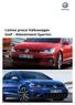 Volkswagen. Listino prezzi Volkswagen Golf - Allestimenti Sportivi