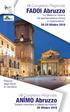 FADOI Abruzzo. ANÍMO Abruzzo. XIII Congresso Regionale. VIII Congresso Regionale Ottobre 2016
