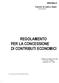 REGOLAMENTO PER LA CONCESSIONE DI CONTRIBUTI ECONOMICI