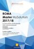 ROMA Master MySolution 2017/18