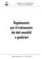 Comune di Trezzano Rosa (Provincia di Milano) Regolamento per il trattamento dei dati sensibili e giudiziari