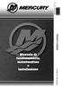 2016, Mercury Marine. Manuale di funzionamento, manutenzione e installazione. 40/50/60 FourStroke