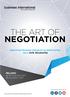 THE ART OF NEGOTIATION