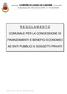 R E G O L A M E N T O COMUNALE PER LA CONCESSIONE DI FINANZIAMENTI E BENEFICI ECONOMICI AD ENTI PUBBLICI E SOGGETTI PRIVATI