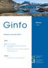 Ginfo. Finanze comunali Edizione 1 / / Pagine. Allegati Finanze comunali 2015