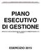 PIANO ESECUTIVO DI GESTIONE