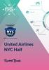 United Airlines NYC Half. Travel Book