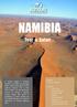 NAMIBIA. Tour & Safari. DURATA: 11 giorni / 09 notti