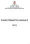 PIANO FORMATIVO ANNUALE