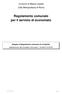 Regolamento comunale per il servizio di economato