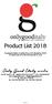 Product List Il presente listino è valido fino a 30 dicembre 2018 The present price list is valid until December 30, 2018