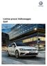 Volkswagen. Listino prezzi Volkswagen Golf